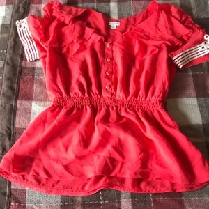 Flirty top from Anthropologie